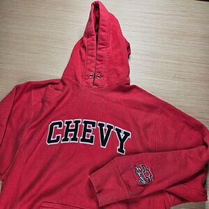 Steve & Barry's Chevy Hoodie Mens S Red Racing Graphic Pullover READ
